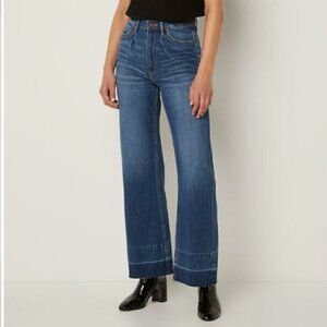 Articles of Society Soho Justine Wide Leg Raw Hem Wide Leg Jeans Size 30 Boho